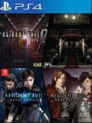 4 JUEGOS EN 1 RESIDENT EVIL 0 mas RESIDENT EVIL 1 mas RESIDENT EVIL REVELATIONS 1 mas RESIDENT EVIL REVELATIONS 2 PS4